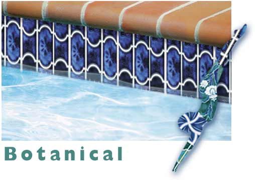 National Pool Tile Botanical Series Pool Tile | Sky Blue | BUE22