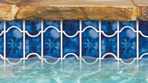 National Pool Tile Botanical Series Pool Tile | Sky Blue | BUE22