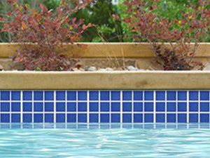 NPT National Pool Tile 2x2 Glazed Series Pool Tile Electric Blue HM22 | HM-220