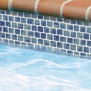 National Pool Tile Mini Koyn 1 1/8" x1 1/8" Series Pool Tile | Pacific Blue | MK1341