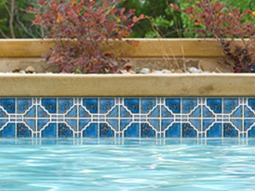 National Pool Tile Moonbeam Series | Terra Blue | STB807