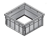 NDS 8" Black Riser For 18" Square Catch Basin Drain & Low-Profile Adapter Drain