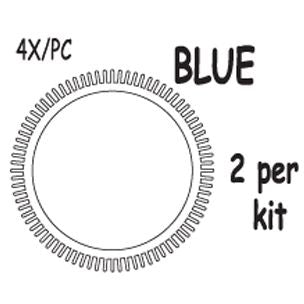 Poolvergnuegen The Pool Cleaner Rear Tire Replacement Kit Blue 4x PC | 896584000-082