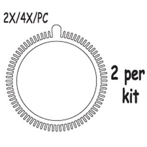 Poolvergnuegen The Pool Cleaner Front Tire with Super Humps Set for 2x 4x PC | 896584000-143