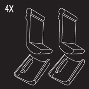 Poolvergnuegen SKIRT KIT B 4x BLACK | 896584000-587