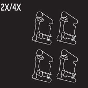 Poolvergnuegen BRACKET SKIRT 2x4x 4-KIT BLACK | 896584000-648