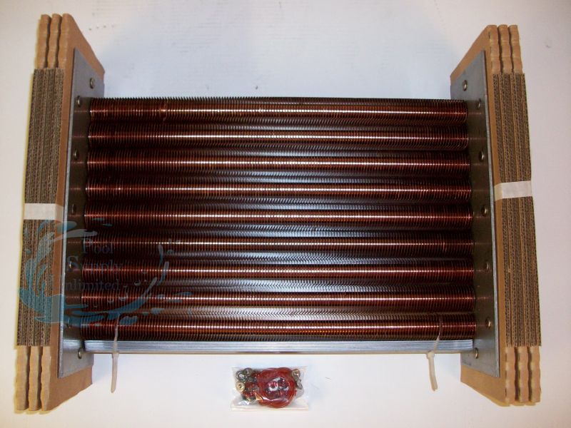 Raypak Heat Exchanger Tube Bundle Copper 336 337 Polymer Header Heaters | 010061F