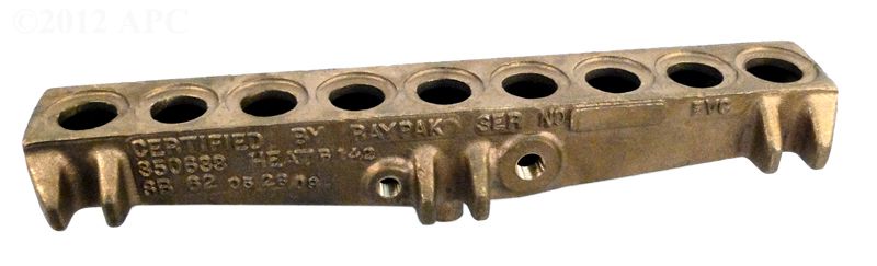 Raypak Brass Return Header 183-263 | Gaskets Not Included | 002451F