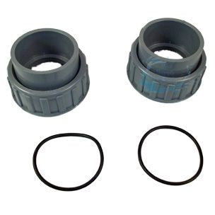 Raypak Heater Connector Set 2" PVC | Includes 2-Tail Pieces, 2-Nuts, 2-O'Rings | 006723F