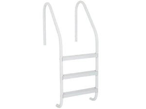 Saftron economy 2-step in-ground pool ladder in white, 24 in W x 44 in H, part P-324-L2-W