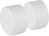 Swimline 87902 white molded rubber pool ladder bumper, set of 2