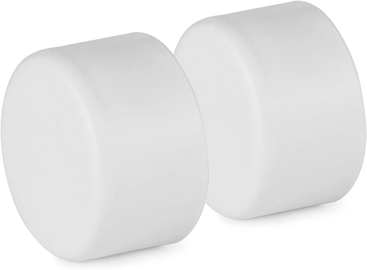 Swimline 87902 white molded rubber pool ladder bumper, set of 2