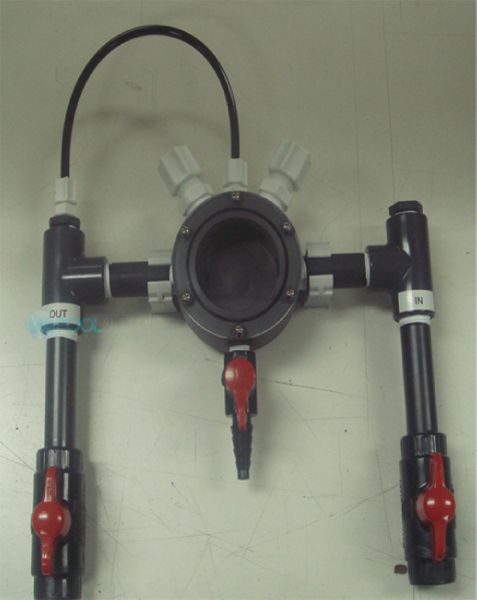 Santa Barbara Controls Flow Cell Assembly with Flow Switch | FCAPW-FS