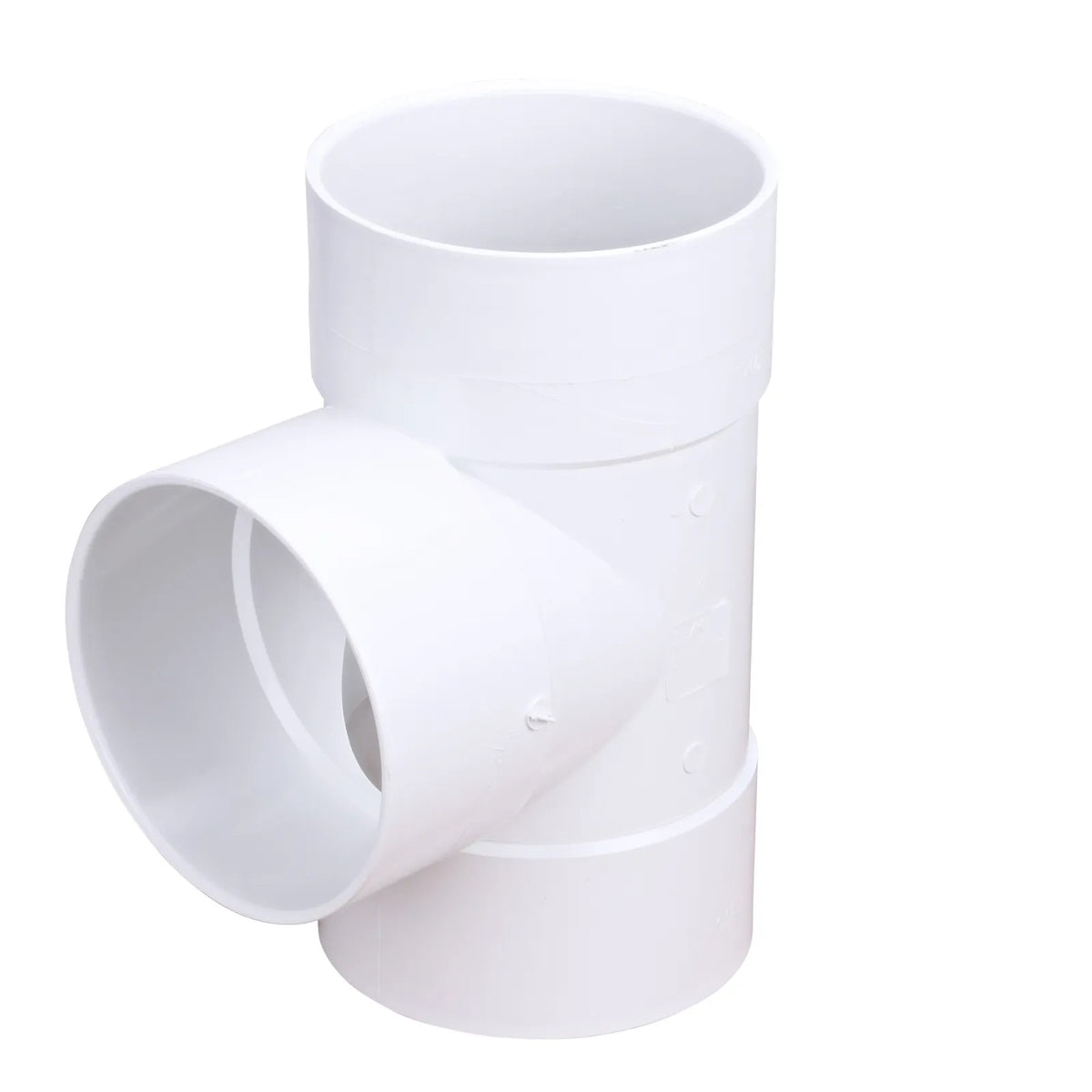 NDS 8 in. PVC Sewer & Drain Tee, Hub x Hub x Hub , 8P01