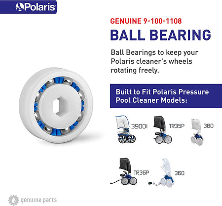 Polaris 9-100-1108 ball bearing fit guide for 380, 360, 340 and 3900 Sport cleaners