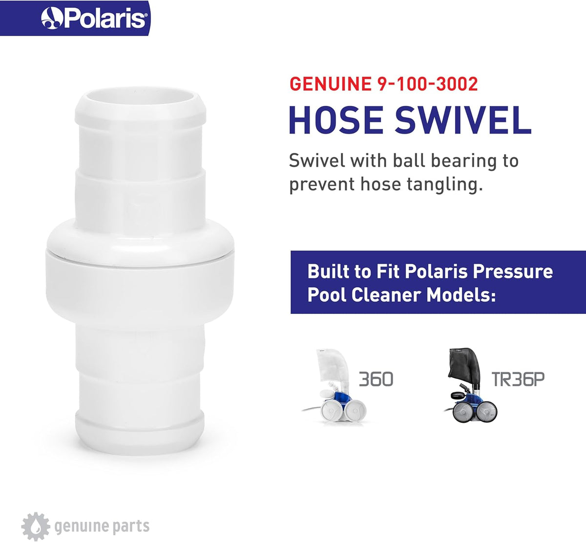 Polaris 9-100-3002 hose swivel, second view