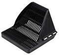 NDS 900DSG, 9" Black Plastic Square Downspout Defender Catch Basin Drain Grate