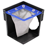 NDS 900FF, 9" Black Square Catch Basin Drain Filter