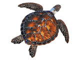 Custom Mosaics Brown Turtle 26"x25" | PORC-BT10-24/SH