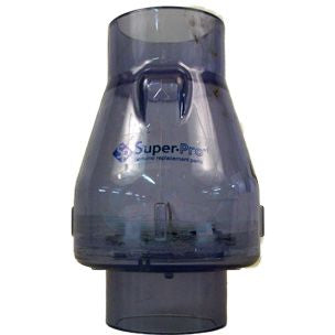 SuperPro Swing-Spring Clear Check Valve .5lb SlipxSlip 2" | 0821-20C