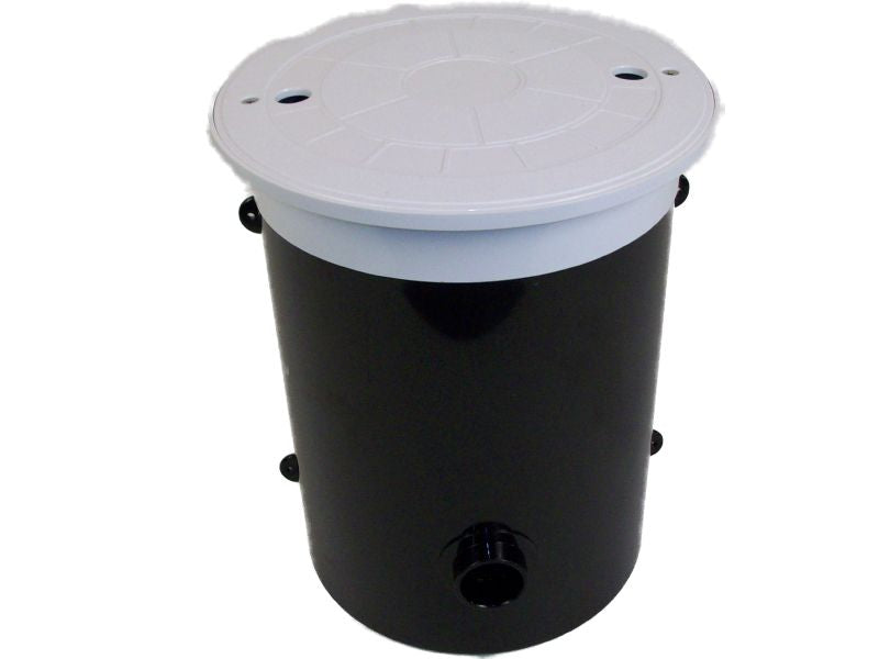 SuperPro Inground Automatic Water Leveler White Lid | Accepts 1", 1.5", 2" Inlet into Pool | 25504-000-000