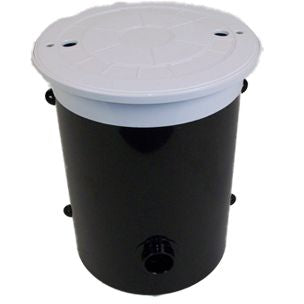 SuperPro Inground Automatic Water Leveler White Lid | Accepts 1", 1.5", 2" Inlet into Pool | 25504-000-000