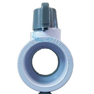 25800-150-000 SUPER PRO SILVER BALL VALVE 1-1/2" SxS PVC