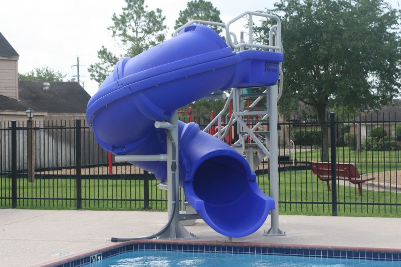 SR Smith Vortex Slide with Ladder & Open Flume | Gray Granite | 695-209-124