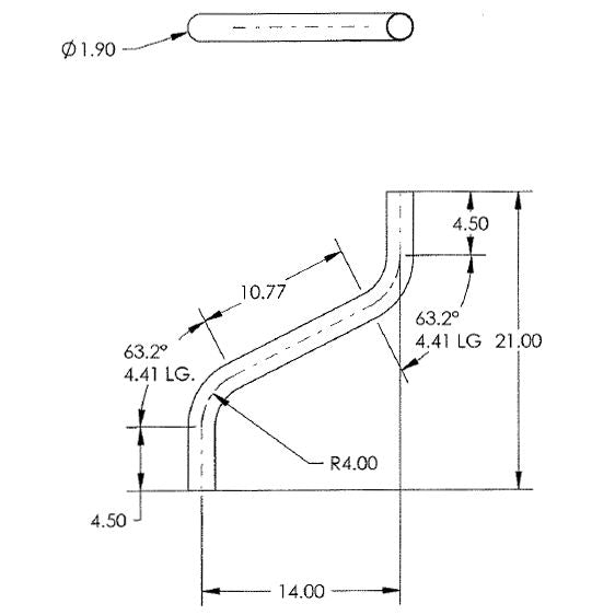 SR Smith stainless steel offet leg | 75-209-5879