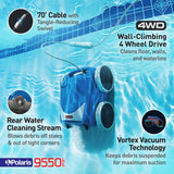 Polaris 9550 Sport F9550 robotic pool cleaner feature overview
