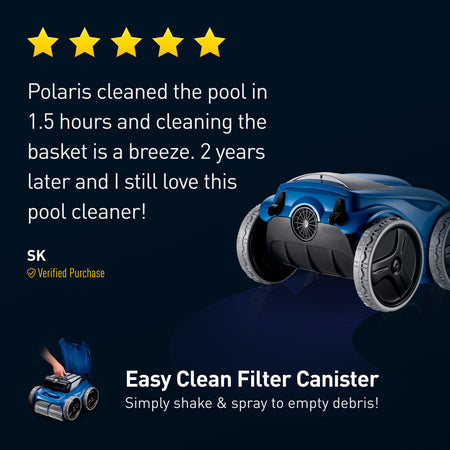 Polaris 9550 Sport F9550 feature overview, remote and caddy