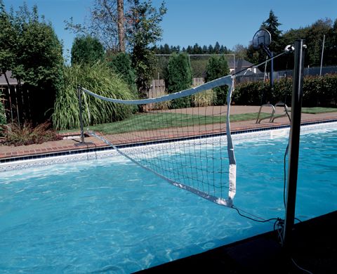 SR Smith Swim N' Spike Volleyball Set with Anchors & Stainless Steel Poles | VOLY