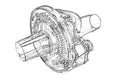 Solar Sun Rings Pool Cleaner Hose Twister Component with Adapter | TWI-100