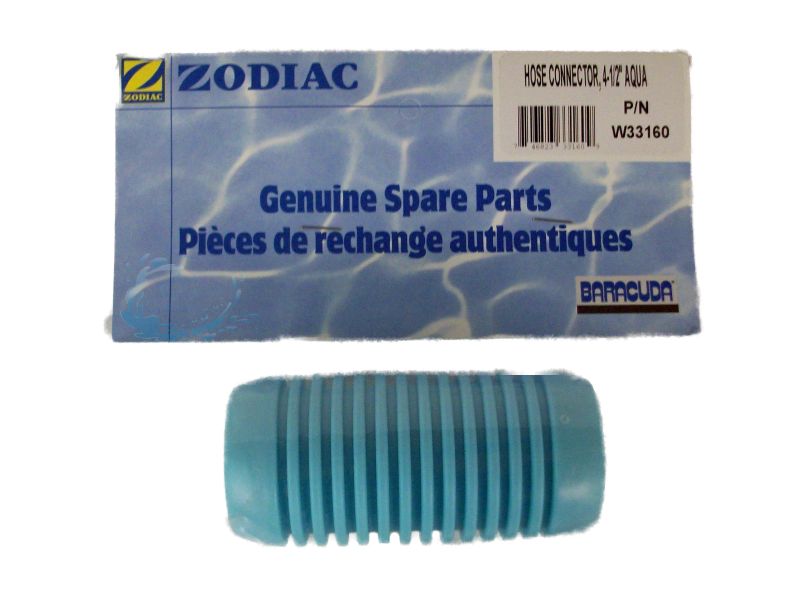 W33160 (PACER/G4) HOSE CONNECTOR 4.5" AQUA