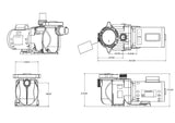 Pentair Supermax Pump .75HP UR 115/230V | PHK2RA6D-101L