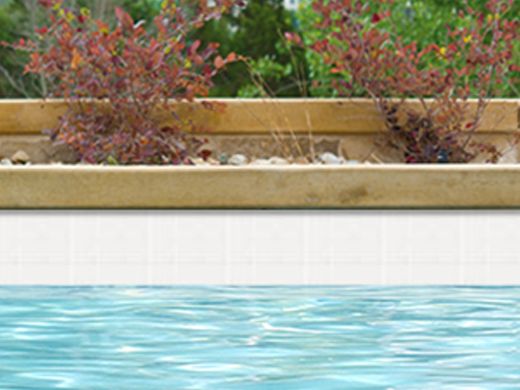 National Pool Tile Unglazed Series Pool Tile | White 2x2 | AOA132x2