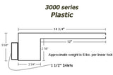 Oreq Custom Cascades 72" Waterfall Extended Lip Gray | 3000-72