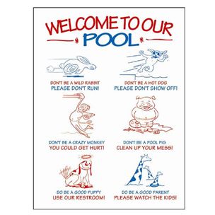 International Leisure Fun Pool Rules Sign | 8976