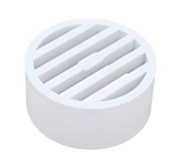 NDS 9P12, 3" White PVC Round Grate for S&D Fittings