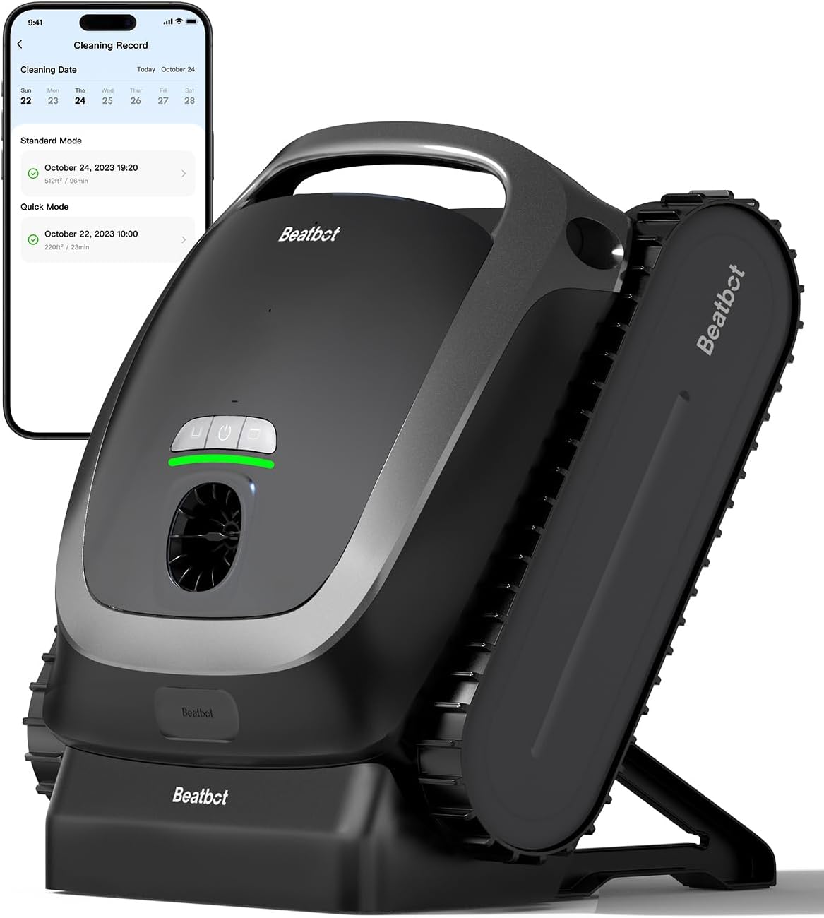 Beatbot A100 robotic pool cleaner cleaning the pool floor