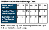 CelaPool low dust DE pool filter media, second view of the bag