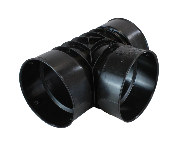 ADS 4" Drain Pipe Snap Tee