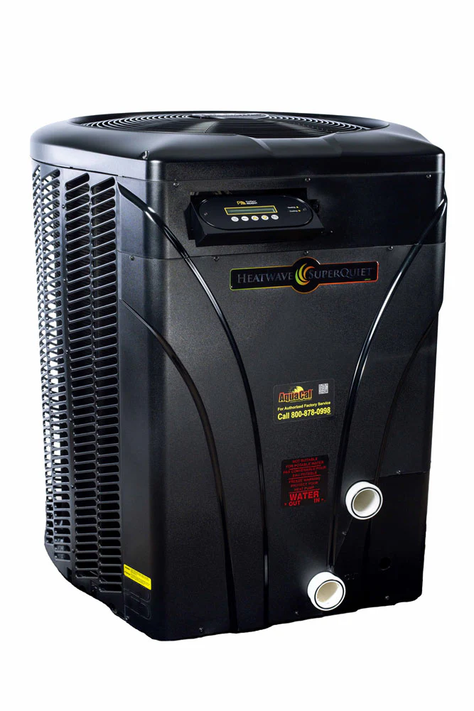 AquaCal SQ200R IceBreaker heat and cool pump, side view