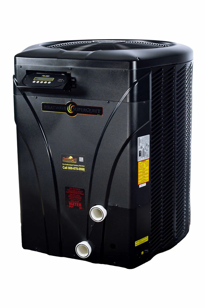 AquaCal SQ200R heat pump, angled view