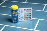 AquaChek Select Connect 7-way test strips, 50 count bottle and kit contents