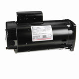 Century B2858 pool pump motor nameplate and side view