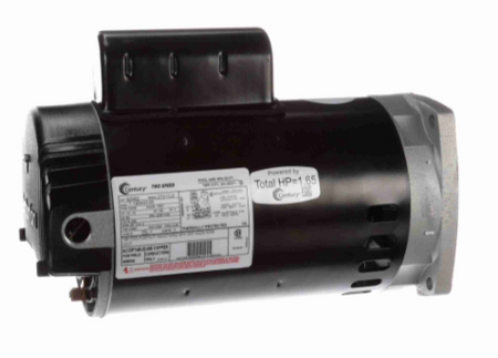 Century B2982 two speed pool motor, side view