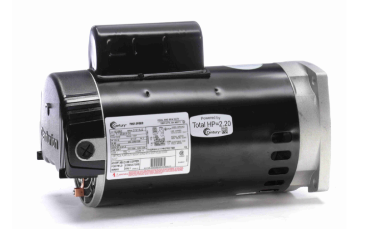 Century B2983 replacement motor, view of the shaft end