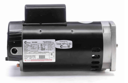 Century B2984 motor nameplate label