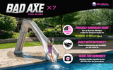 Global Pool Products Bad Axe X7 pool slide in Silver Quartz, product view 1